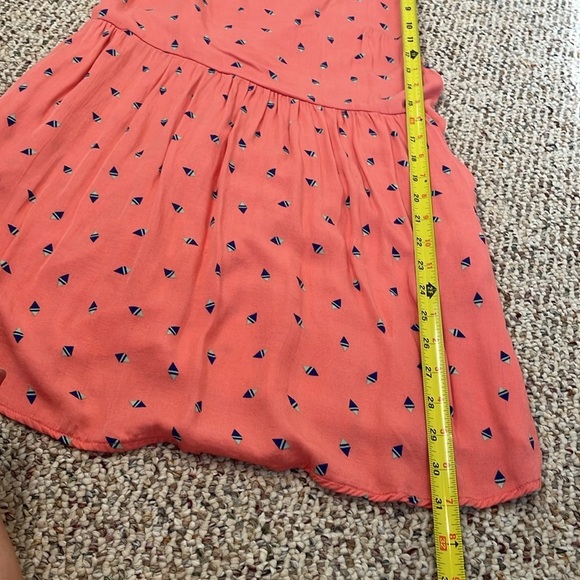 Freebird Coral Sleeveless Rayon Drop Waist Dress with Pattern. Small - Picture 11 of 12